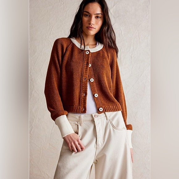 Free People We The Free Lili Linen Cardigan - Picture 2 of 8